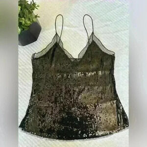Intimately Free by Free People Sassy Sequin Tank Camisole Size Medium
